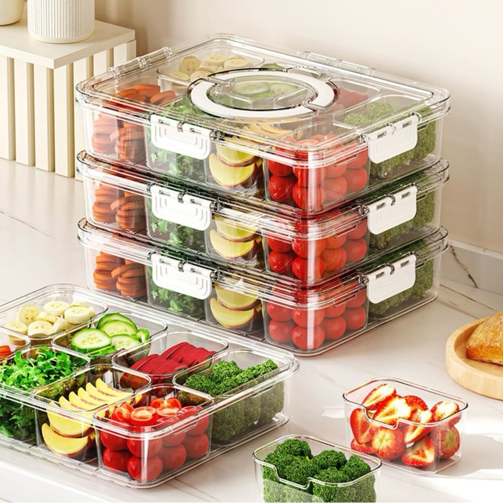 NWT !!Snackackle-Box Compartment Containers - Picture 4 of 5